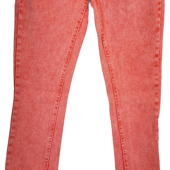 dELiA*s Jayden Y2K Faded Red Acid Wash Punk Grunge Bootcut Jeans Sz 3-4 (28x30) - Picture 6 of 10